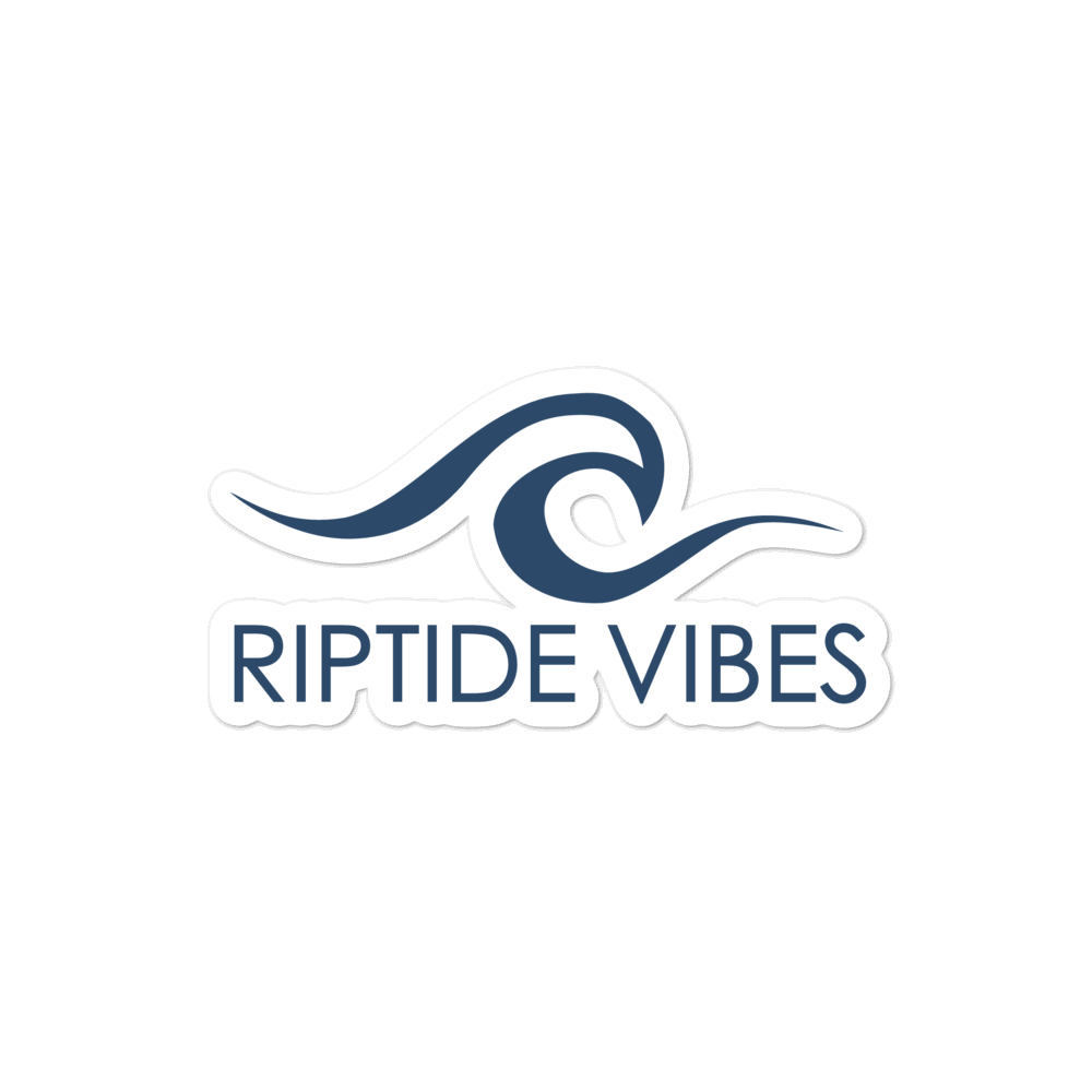 Riptide Vibes Wave Logo Sticker