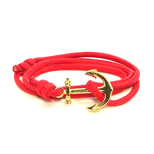 The Red Sky At Night - Fishhook & Anchor Bracelet