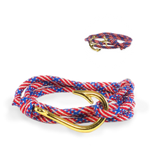 The Stars & Stripes - Fishhook & Anchor Bracelet