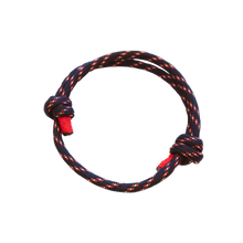 Dark Blue/Red -  Slip Knot Bracelet