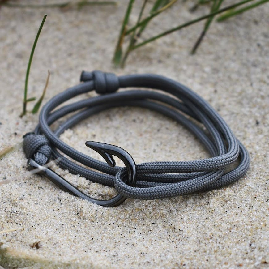 The Morning Mist - Paracord Fishhook & Anchor Bracelet – Riptide Vibes