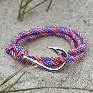 The Stars & Stripes - Fishhook & Anchor Bracelet