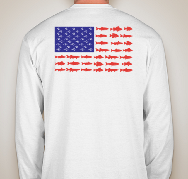American Fish Flag Long Sleeve