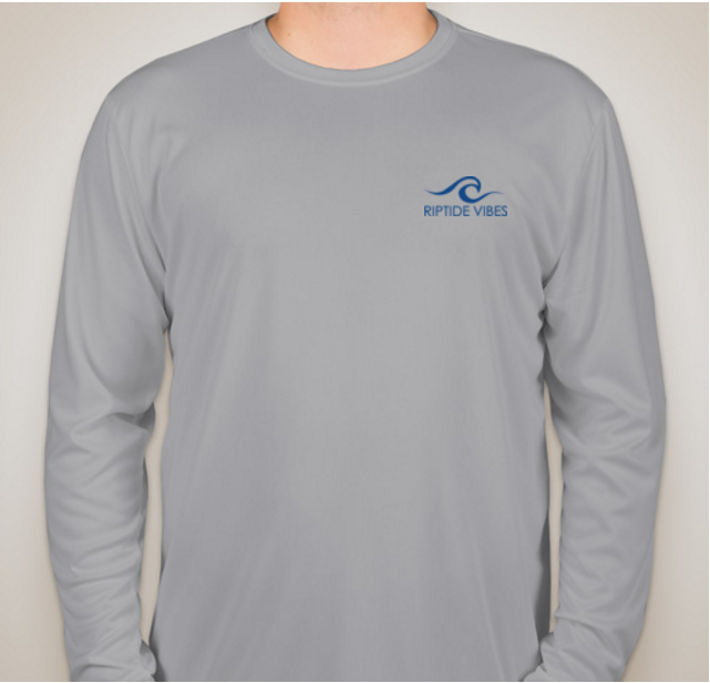 American Flag Fishing Shirt USA - Performance Long Sleeve Large / Sport Gray
