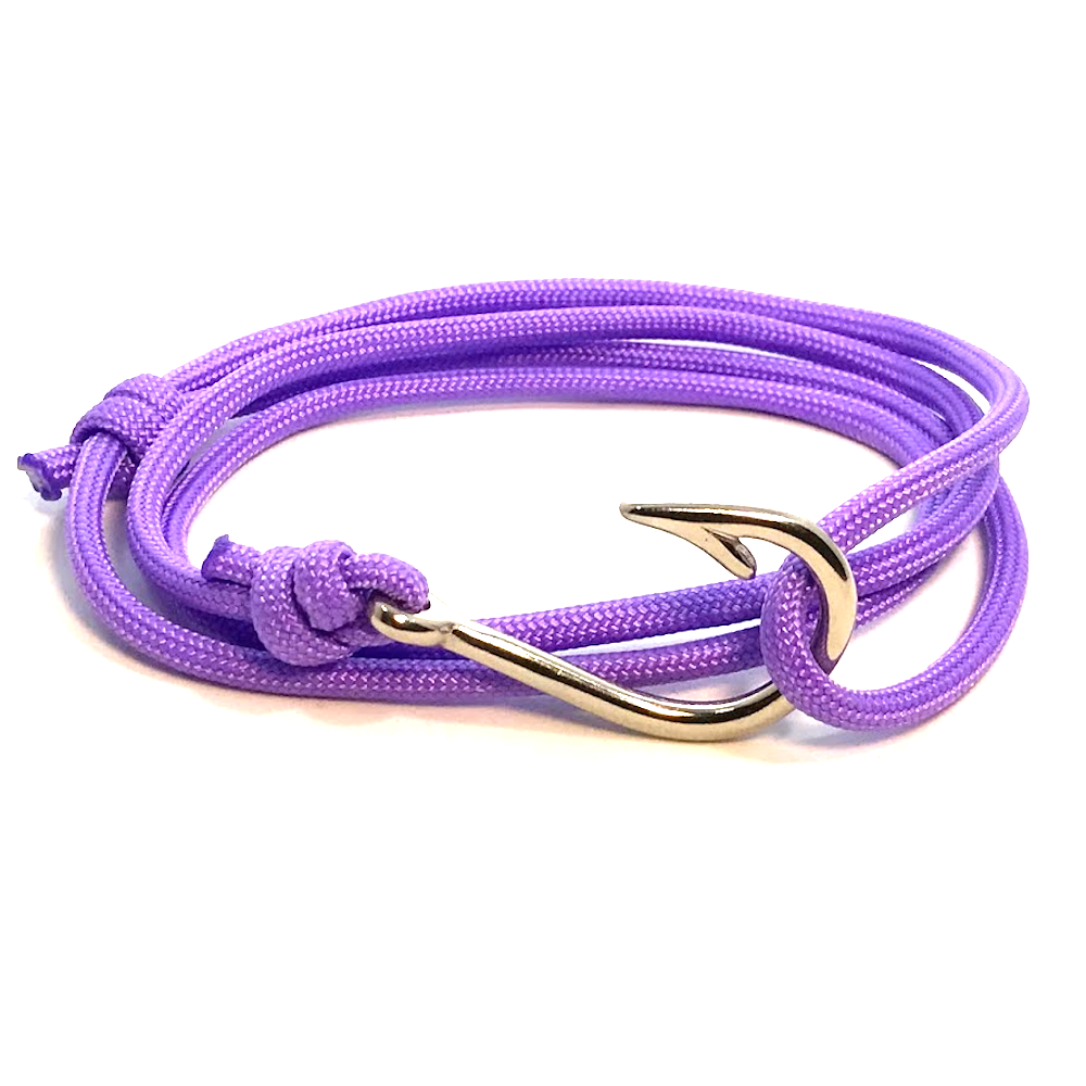 The Lavender - Fishhook & Anchor Bracelet