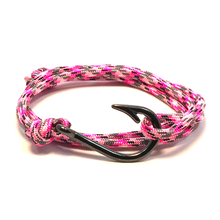 The Pink Camo - Fishhook & Anchor Bracelet