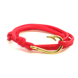 The Red Sky At Night - Fishhook & Anchor Bracelet