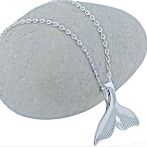 Mermaid Tail Silver Plated Necklace